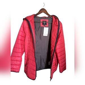 NORTHSIDE Feather Loft 3 seasons jacket coastal lightweight puffer hooded zip XL